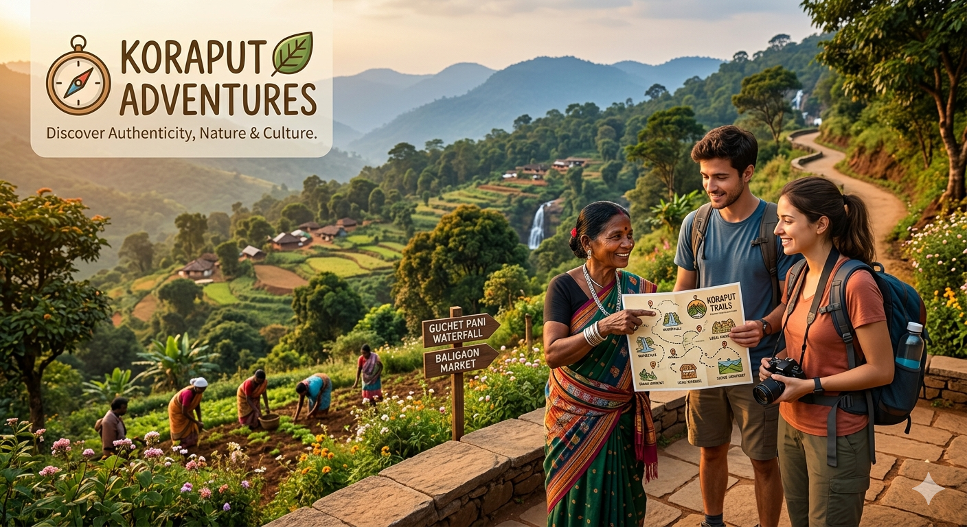 Travelers enjoying Koraput